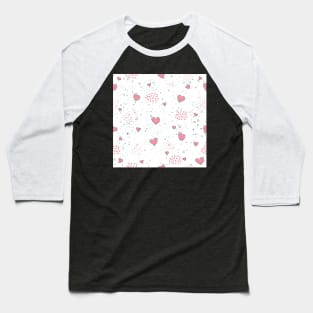 Heart Pattern Baseball T-Shirt